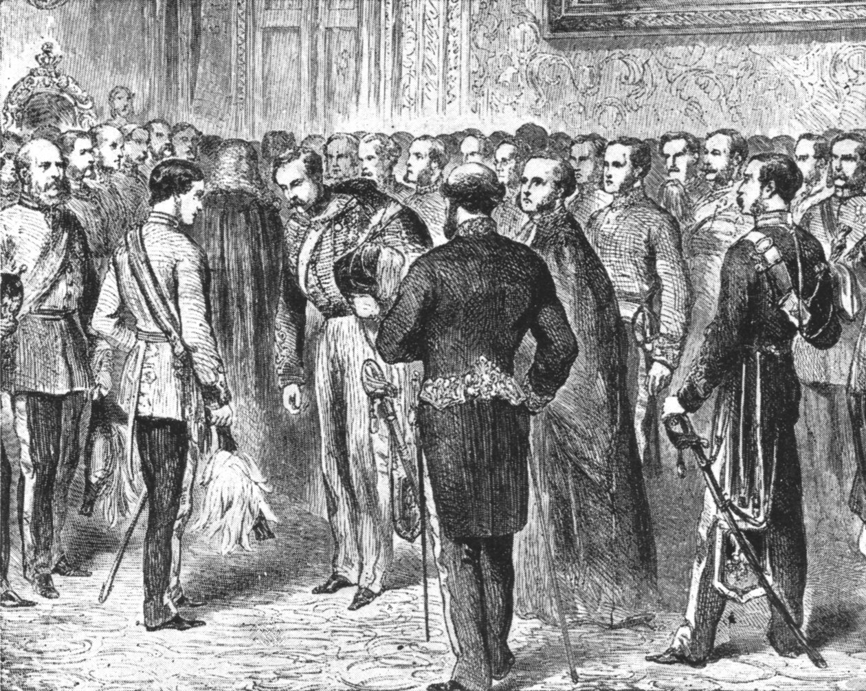 Prinsen av Wales holder sitt første løfte, 18. februar 1863, 1901. av Unbekannt
