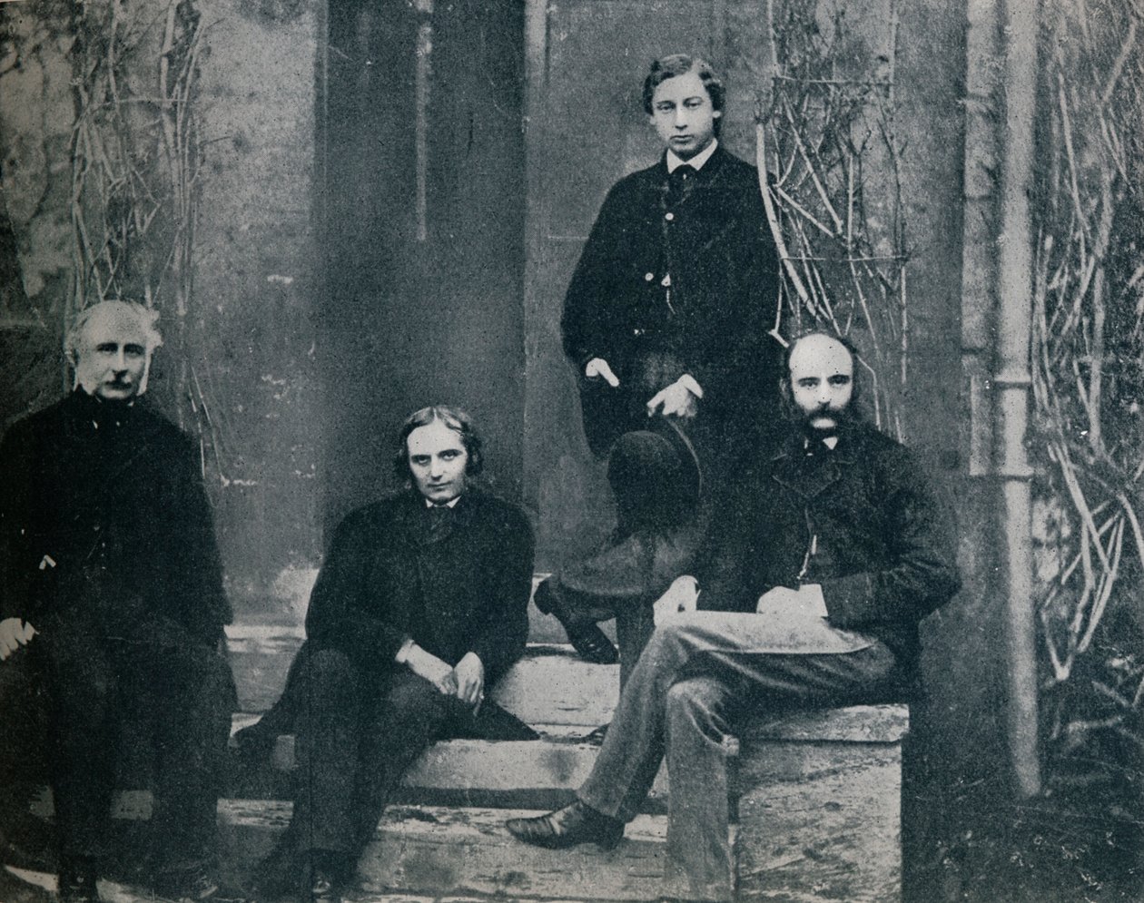 Prinsen av Wales og hans lærere ved Oxford University, c1860 1910 av Unbekannt