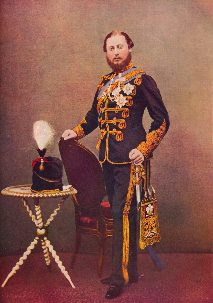 Prinsen av Wales som oberst av de 10. husarer, c1865 1910 av Unbekannt