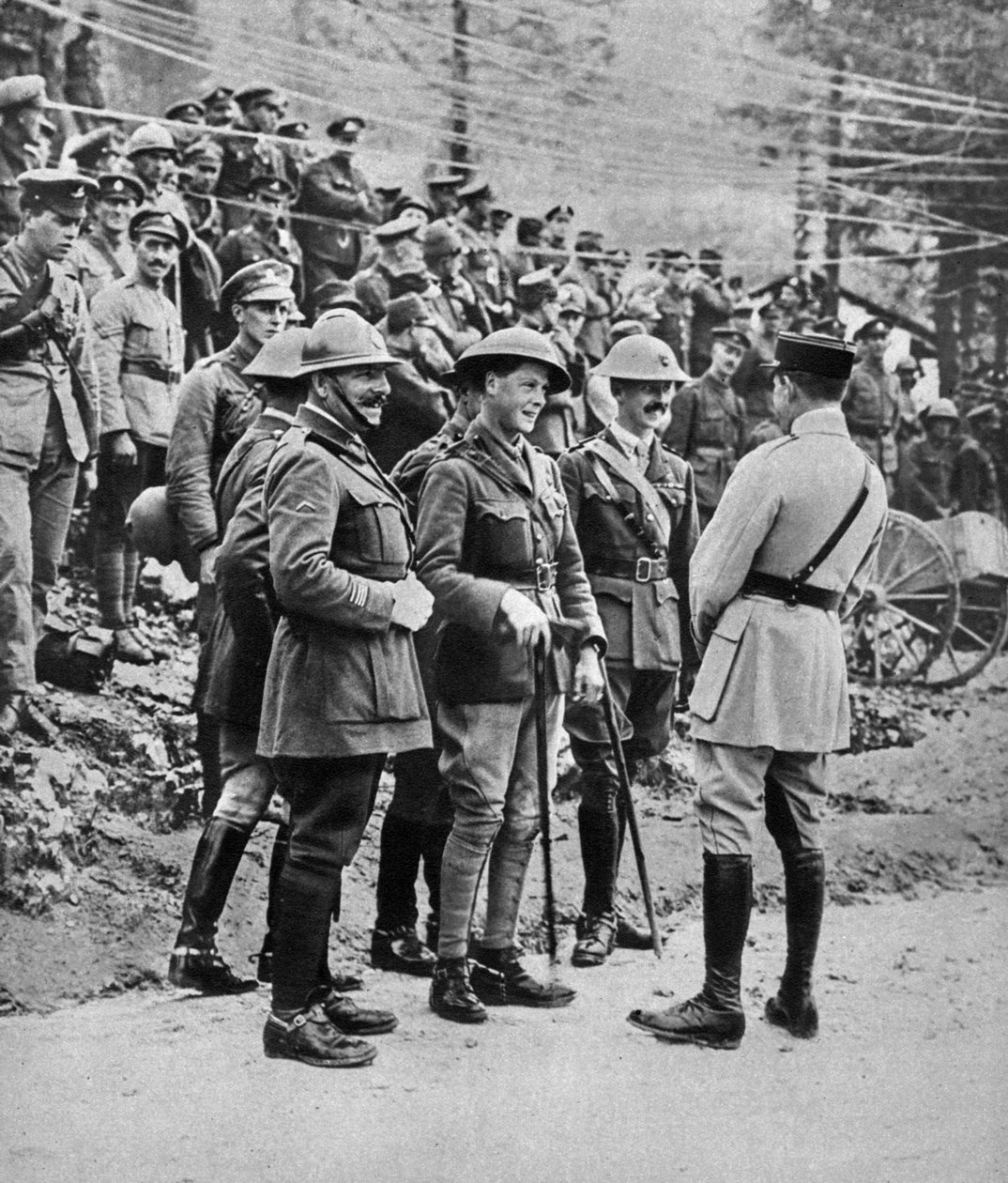 Prinsen av Wales ved den italienske fronten, 1917 av Unbekannt