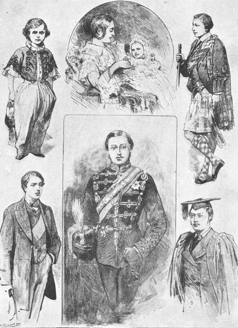 Prinsen av Wales i hans tidlige dager, 1901. av Unbekannt