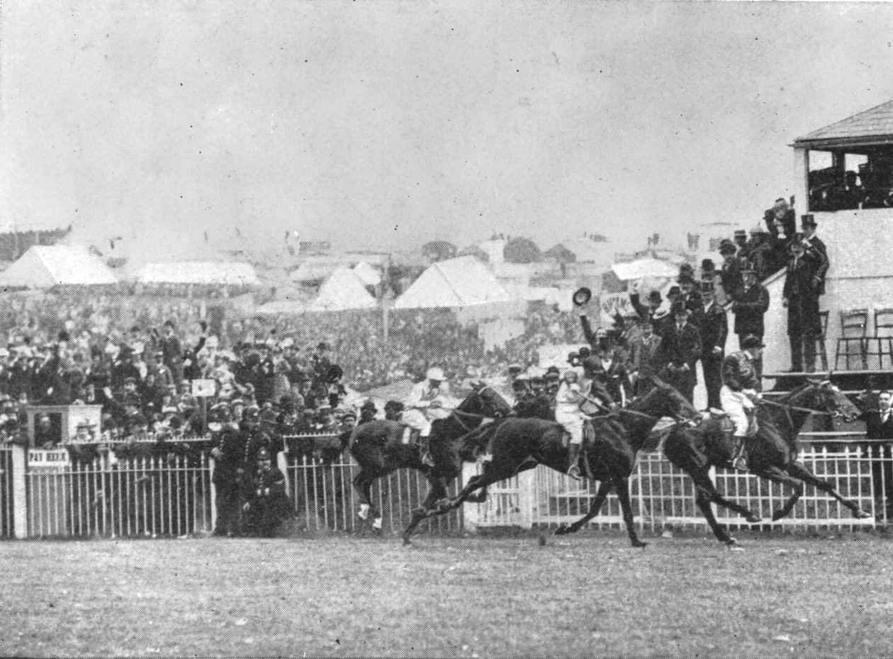 The Princes Second Derby, 1900: Diamond Jubilee først forbi posten, 1901. av Unbekannt
