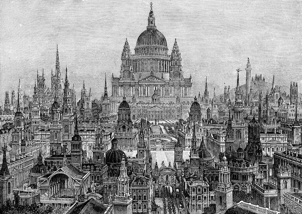 De viktigste verkene til Sir Christopher Wren, 1882 av Unbekannt