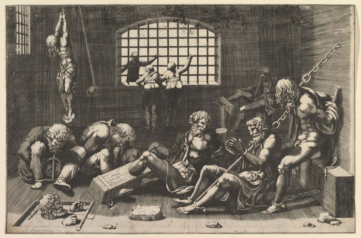 Fengselet, 1550-1600. av Unbekannt