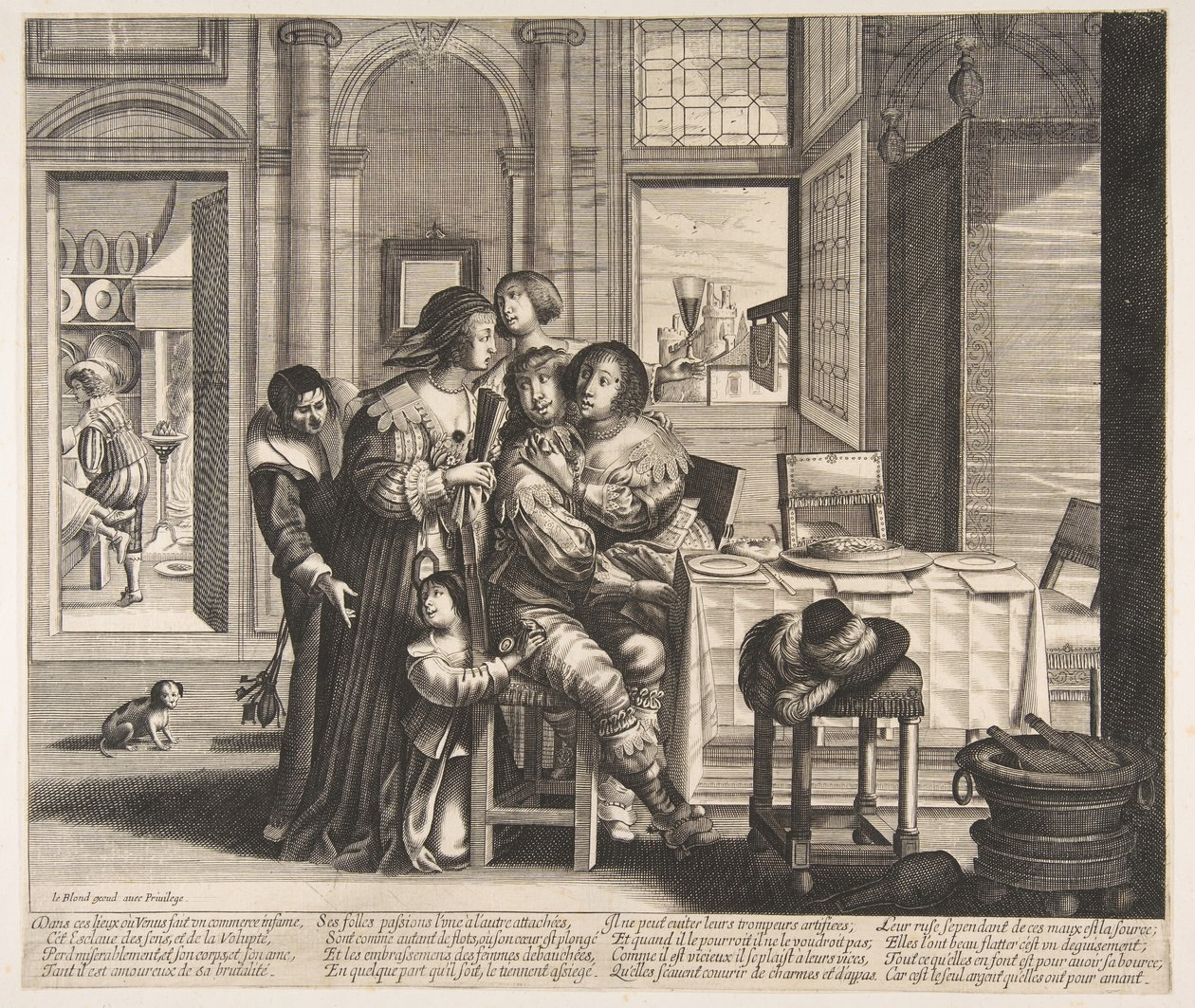 Den fortapte sønn i et hus med dårlig rykte, ca. 1636. av Unbekannt