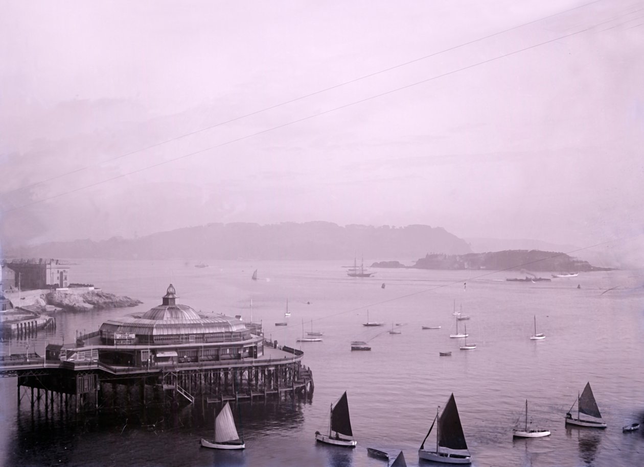 The Promenade Pier i Plymouth i Devon, sent på 1800- og begynnelsen av 1900-tallet. av Unbekannt