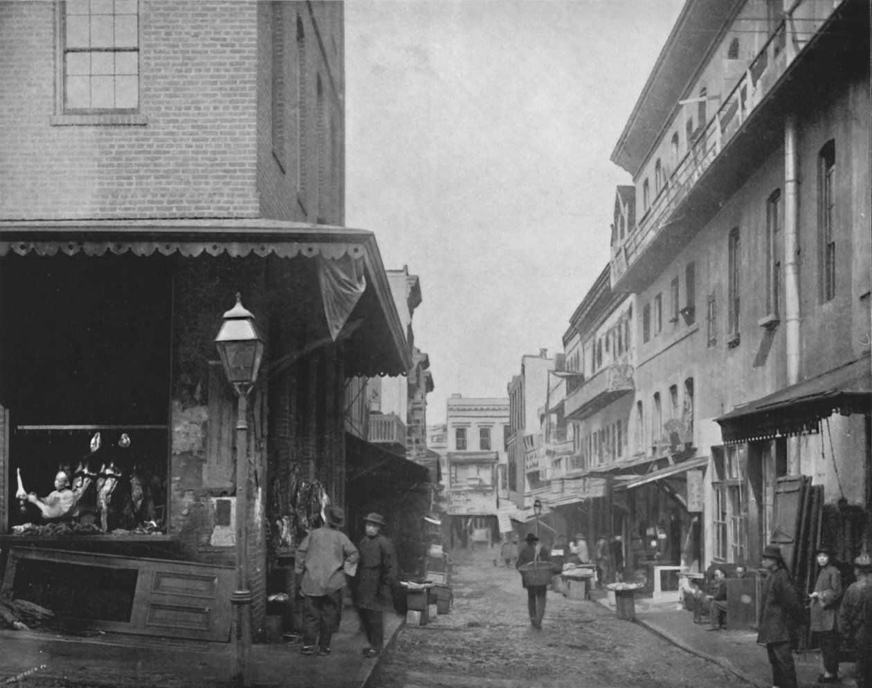 Provision Market, Chinatown, San Francisco, 1800-tallet av Unbekannt