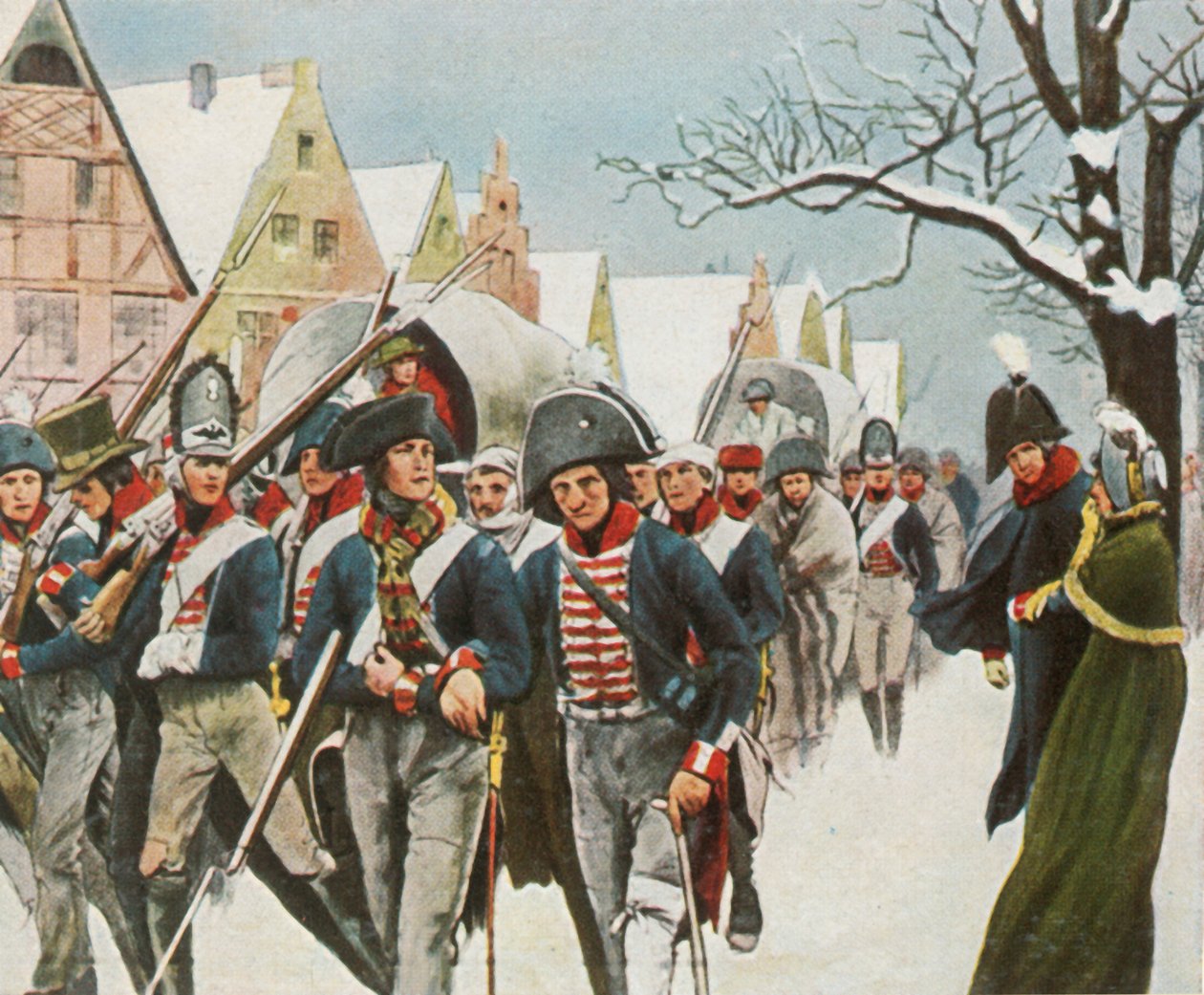 Den prøyssiske kongen og dronningen i Memel, 14. januar 1807, 1936. av Unbekannt