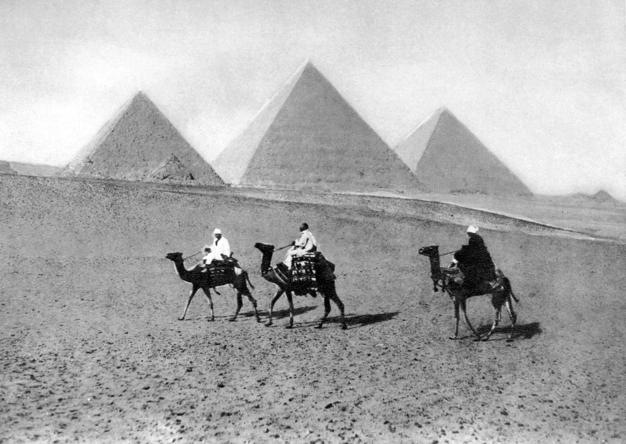 Pyramidene i Giza, Kairo, Egypt, ca 1920-tallet av Unbekannt