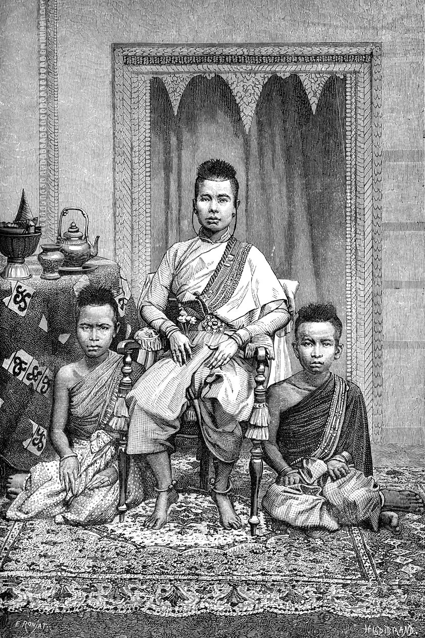 Dronningens mor til den kambojanske khmeren, Kambodsja, 1895 av Unbekannt