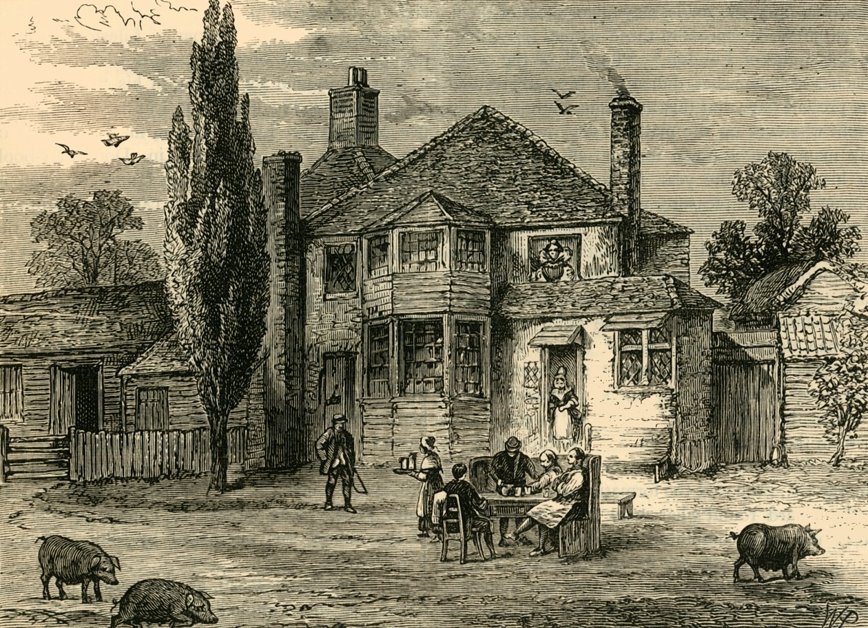 The Queens Head and Artichoke., c1876. av Unbekannt
