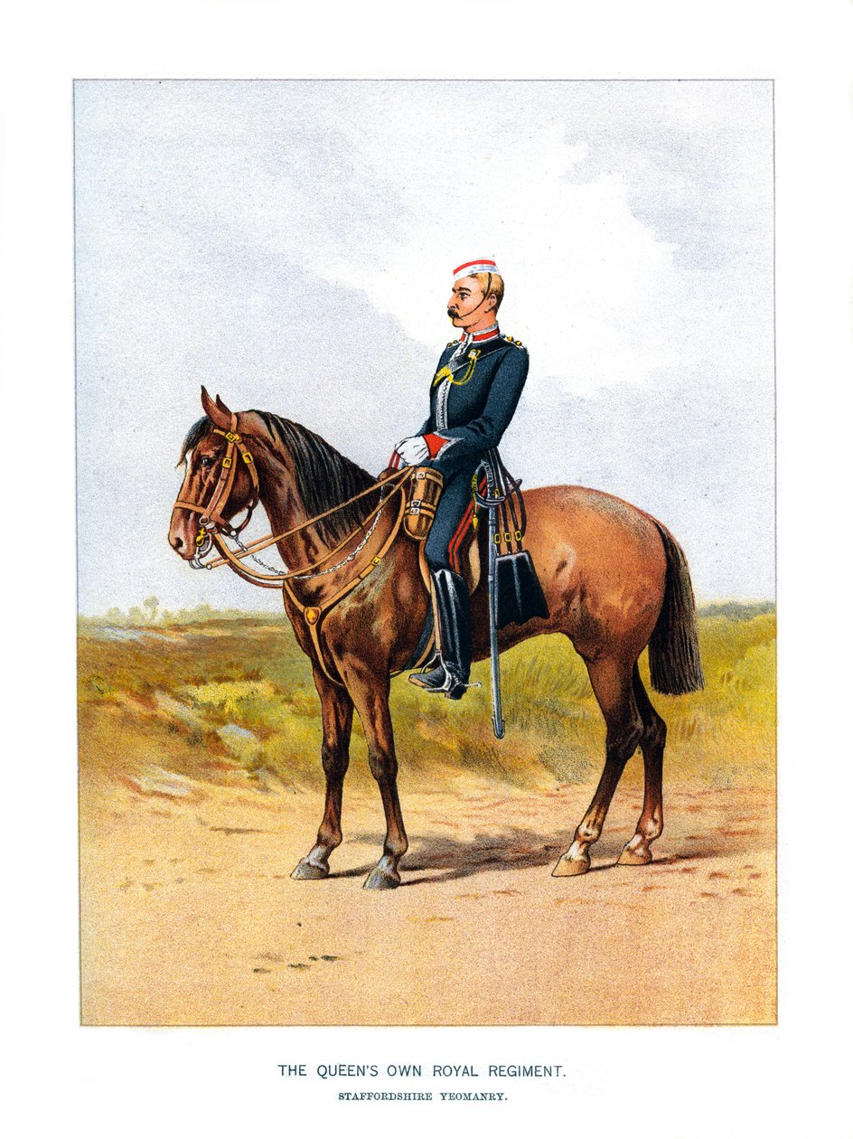 Queens Own Royal Regiment, Staffordshire Yeomanry, c1890 av Unbekannt