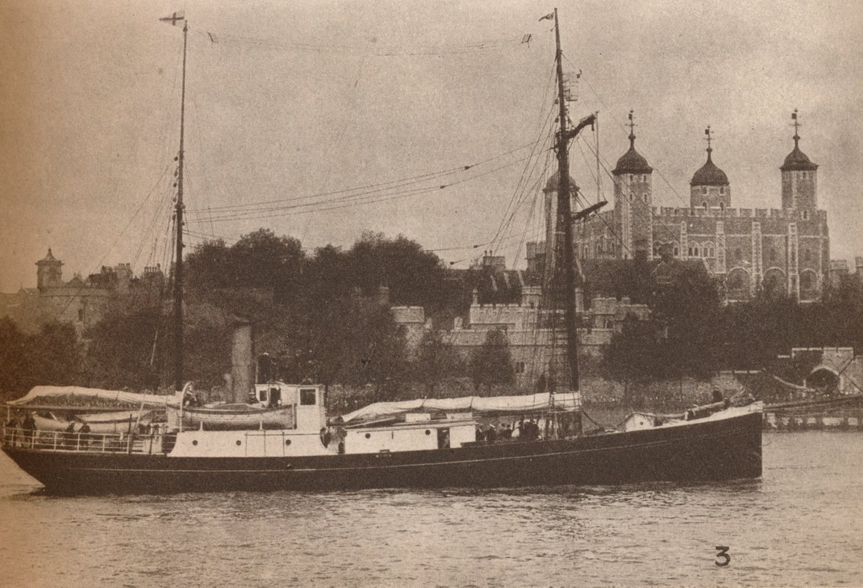 The Quest, der Sir Ernest Shackleton satte seil i september 1921, på det som skulle bevise hans siste av Unbekannt