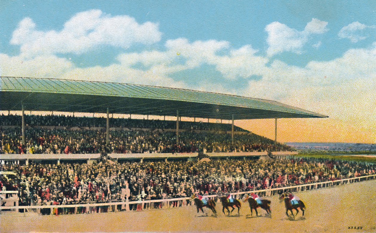Race Track, Hialeah, nær Miami, Florida, USA, ca 1930-tallet. av Unbekannt