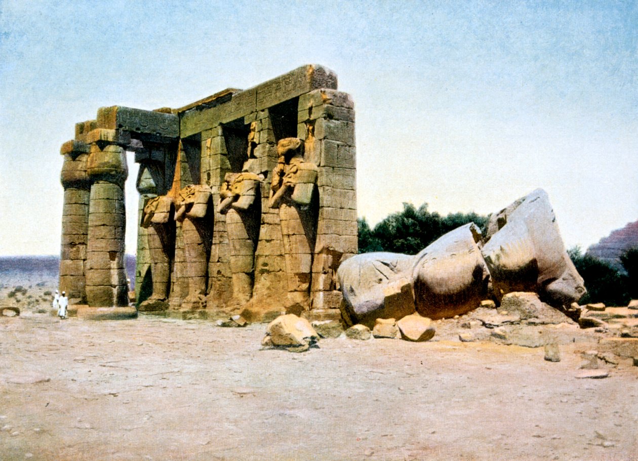 Ramesseum, Theben, Egypt, 1900-tallet av Unbekannt