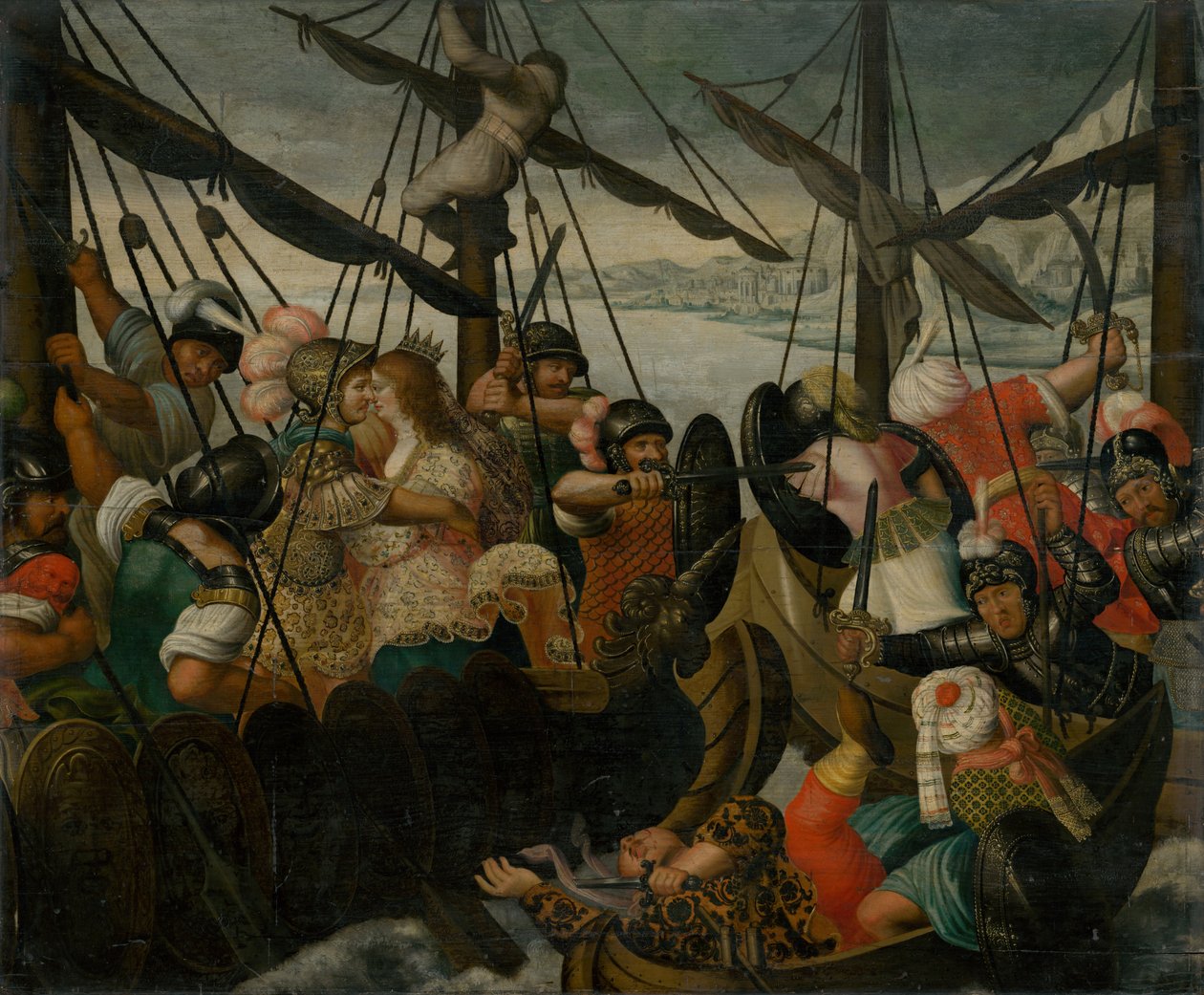 Voldtekten av Helen, ca. 1550. av Unbekannt