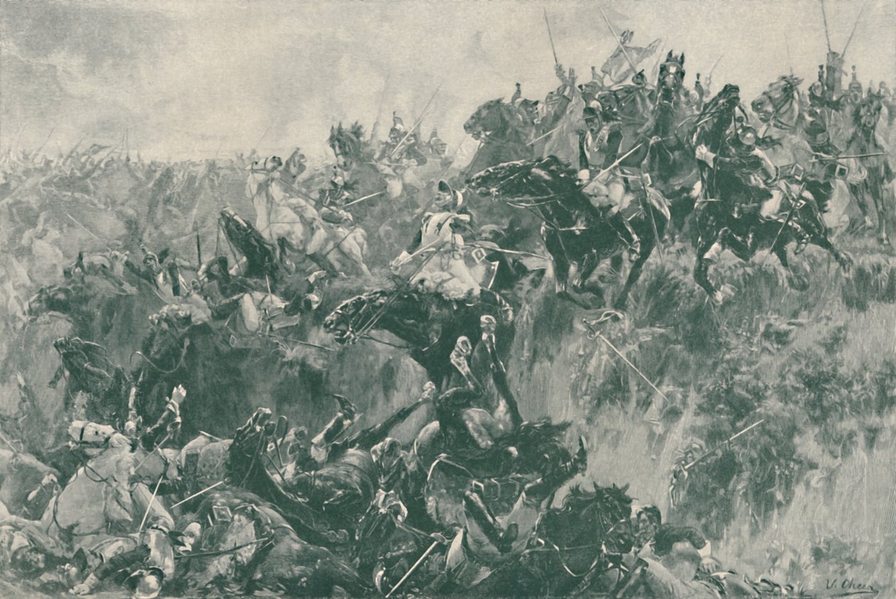 The Ravine at Waterloo, 1815, 1896 av Unbekannt