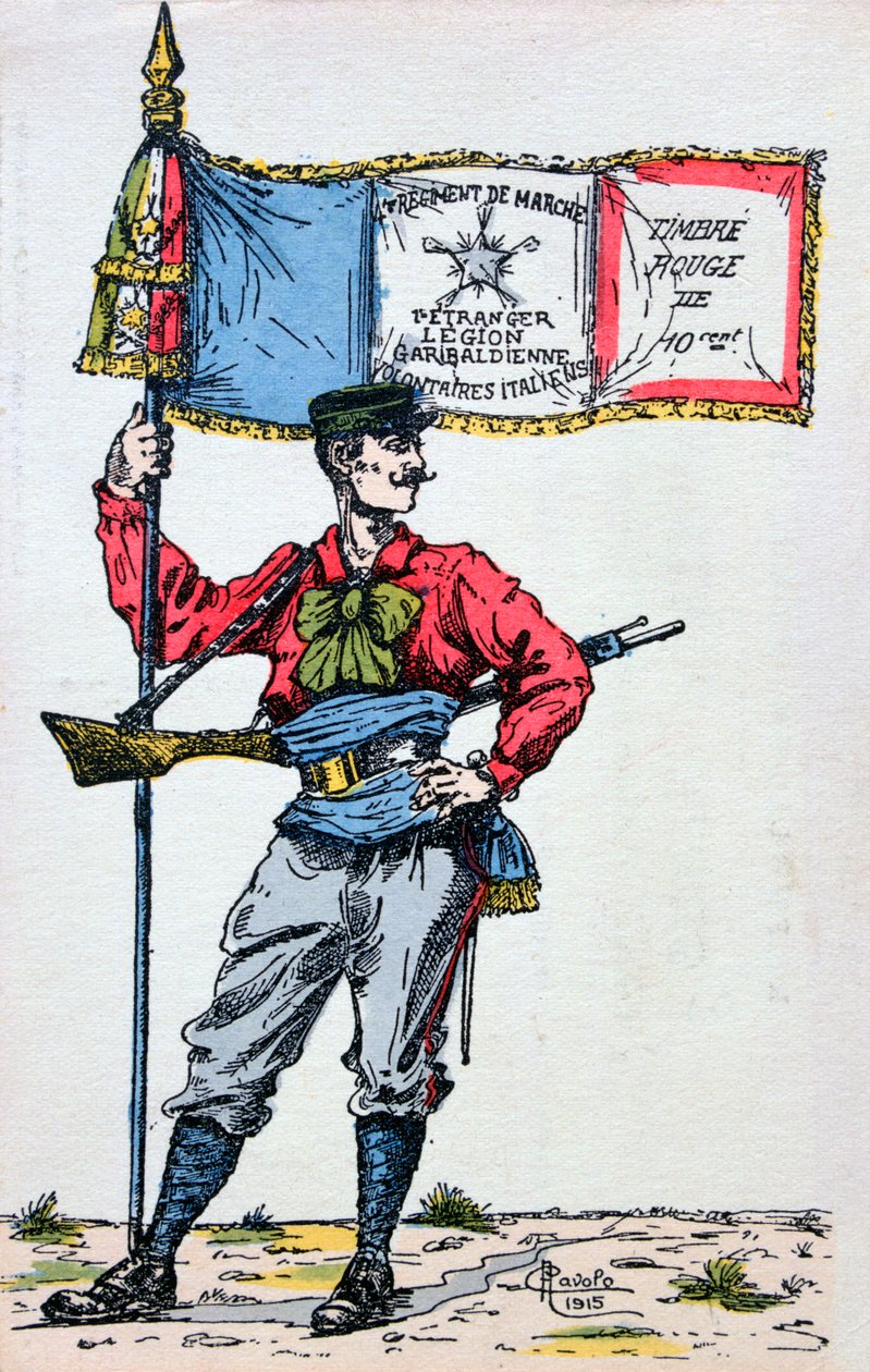 Rødskjortene, Legion Garibaldienne, 1915 av Unbekannt