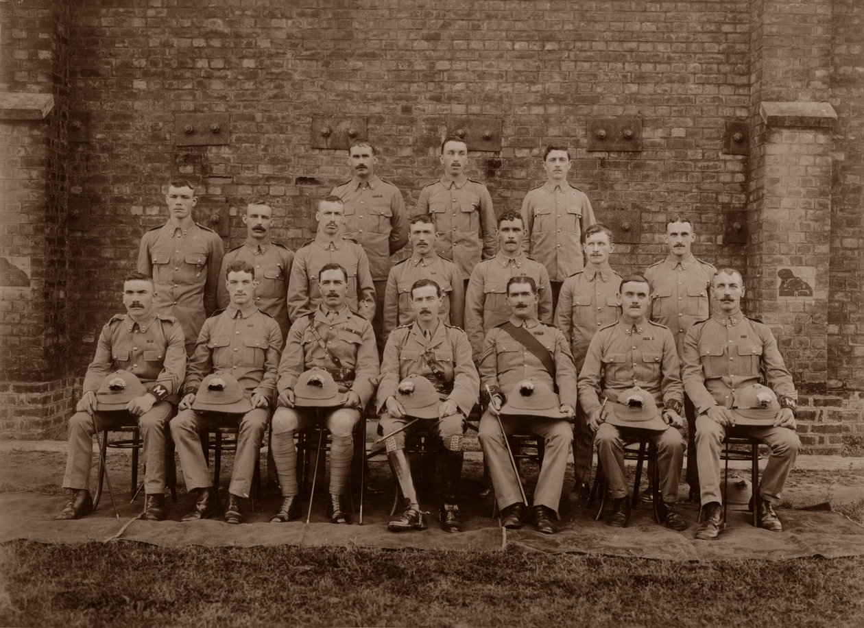 Regimentpolitiet til 1st Royal Munster Fusiliers, Rangoon, Burma, 1913 av Unbekannt