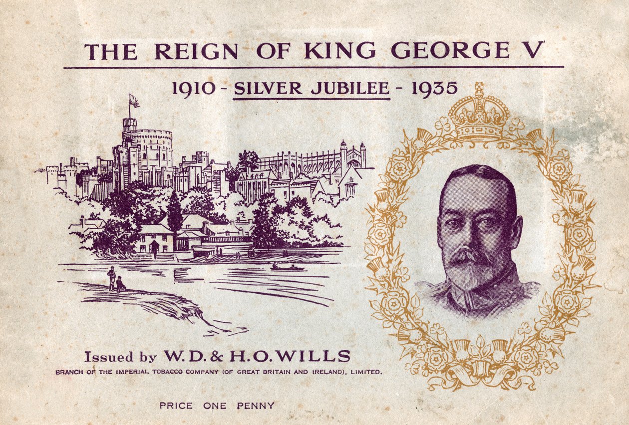 The Reign of King George V, Silver Jubilee, sigarettkortsamlerbok, c1935 av Unbekannt