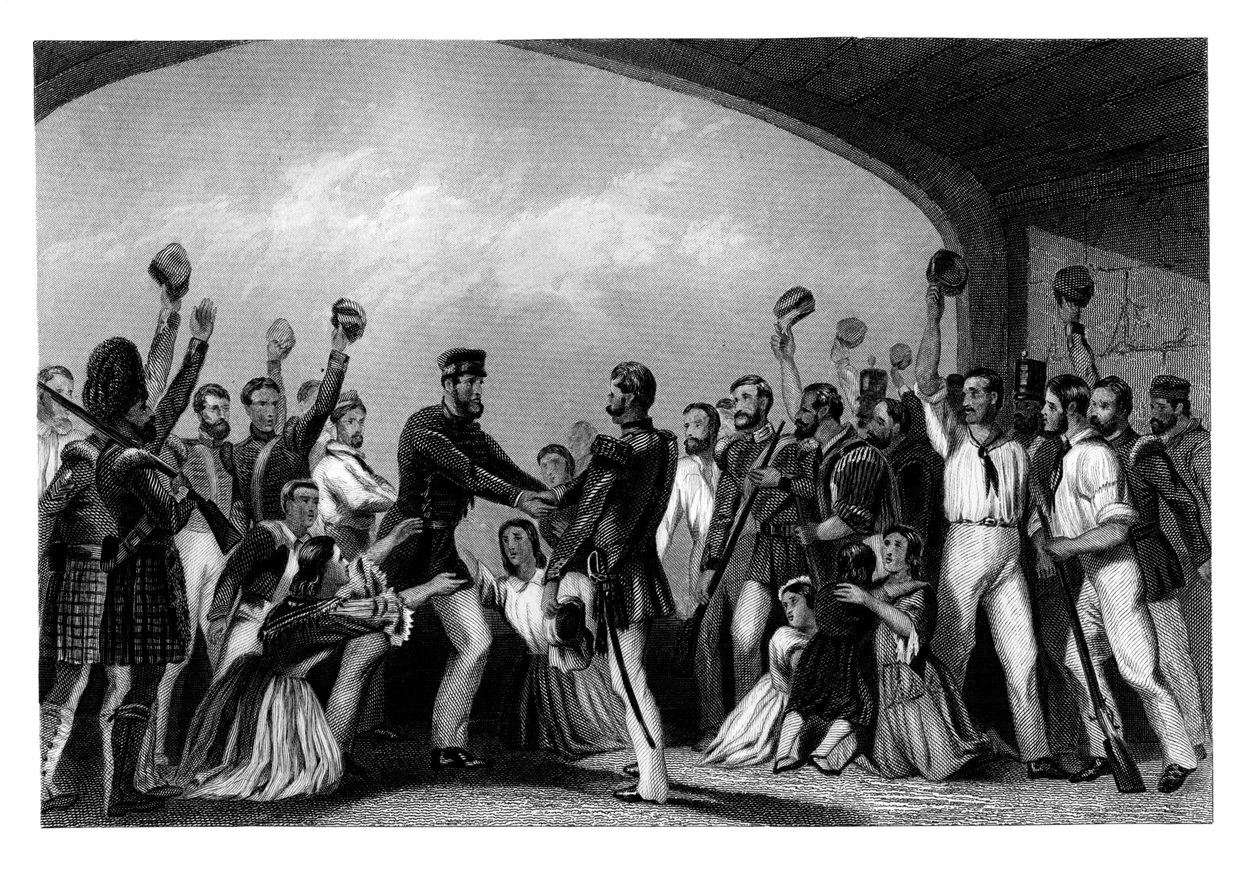 The Relief of Lucknow av general Havelock, Indian Myttery, 15. september 1857, 1880 av Unbekannt