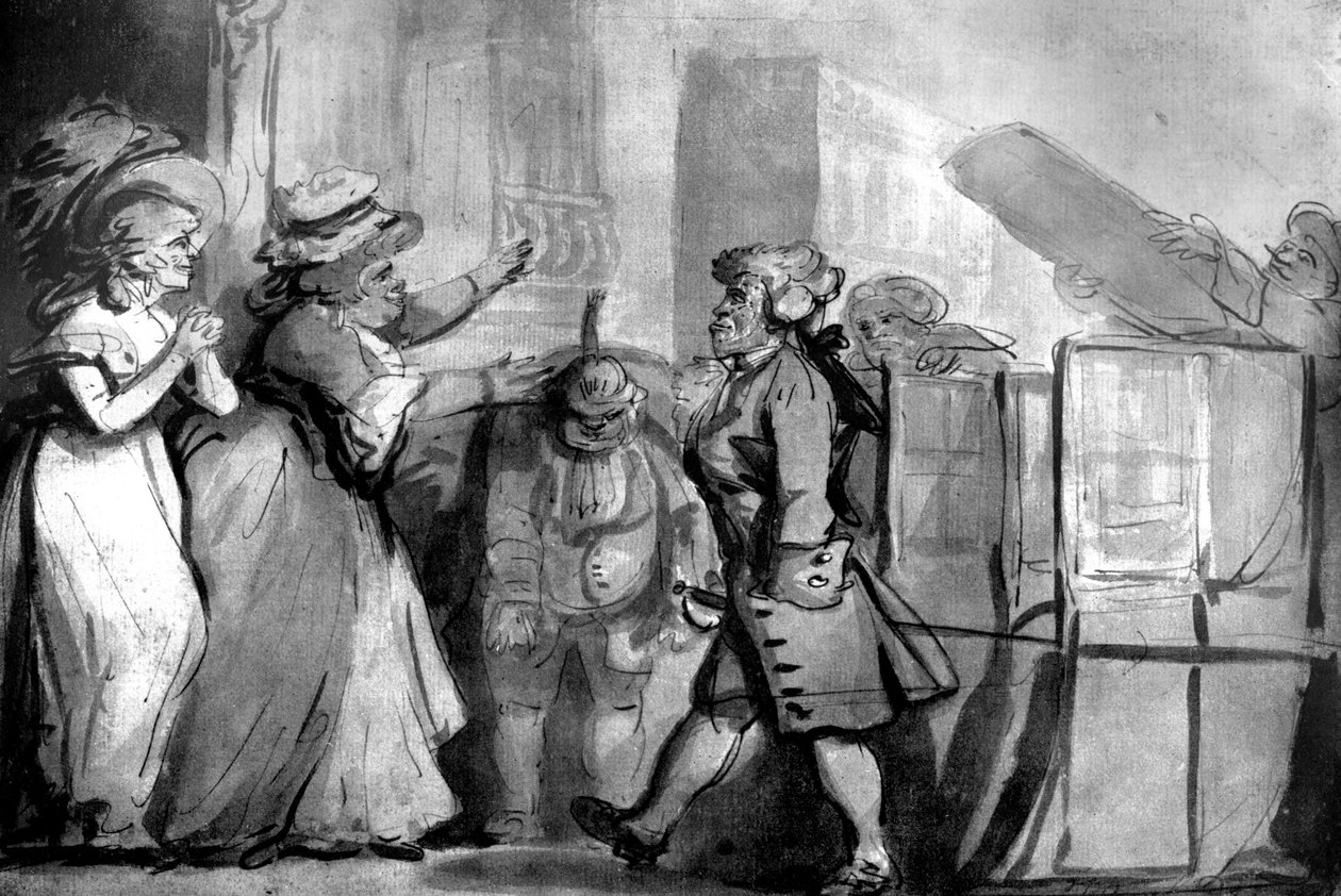 The Return from St James etter æren av Knighthood, 1792 av Unbekannt