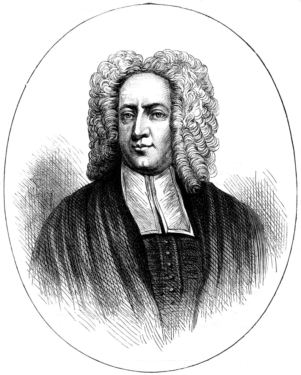 The Reverend Cotton Mather, slutten av 1600-tallet eller begynnelsen av 1700-tallet c1880 av Unbekannt