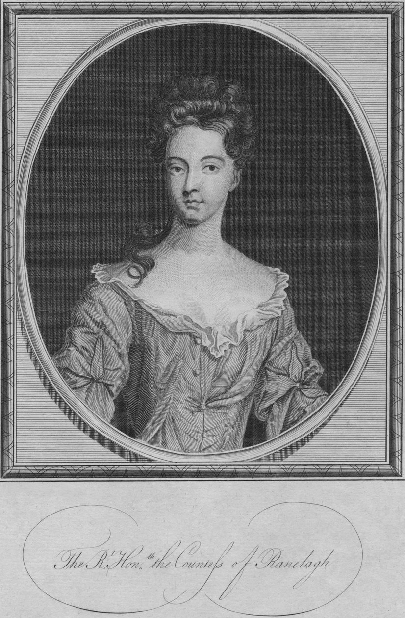 Høyre ærede grevinnen av Ranelagh, 1786. av Unbekannt