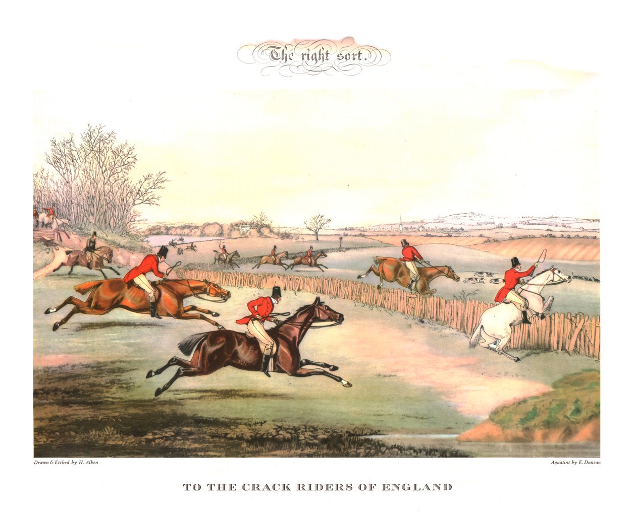 Den rette sorten. Til The Crack Riders Of England, midten av 1800-tallet, ca 1955. av Unbekannt