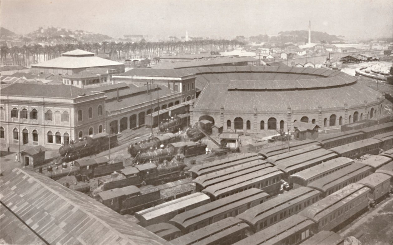 Rio de Janeiro-terminalen til sentraljernbanen i Brasil, 1914 av Unbekannt