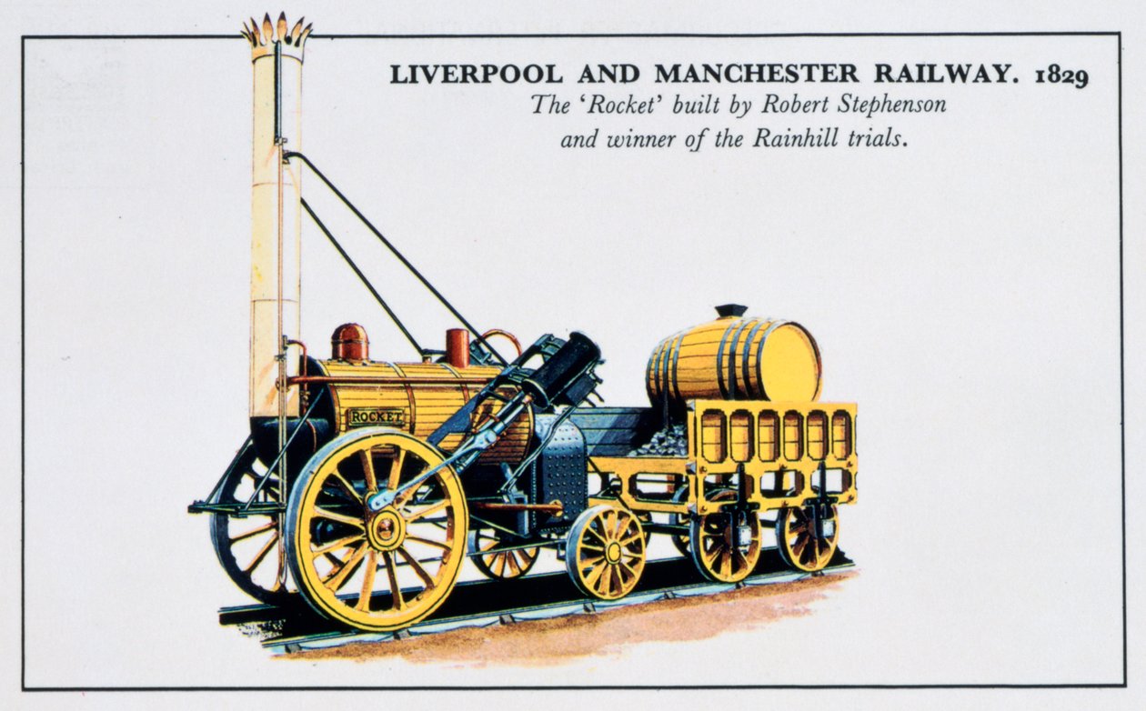The Rocket, Liverpool and Manchester Railways, 1829, 20. århundre av Unbekannt