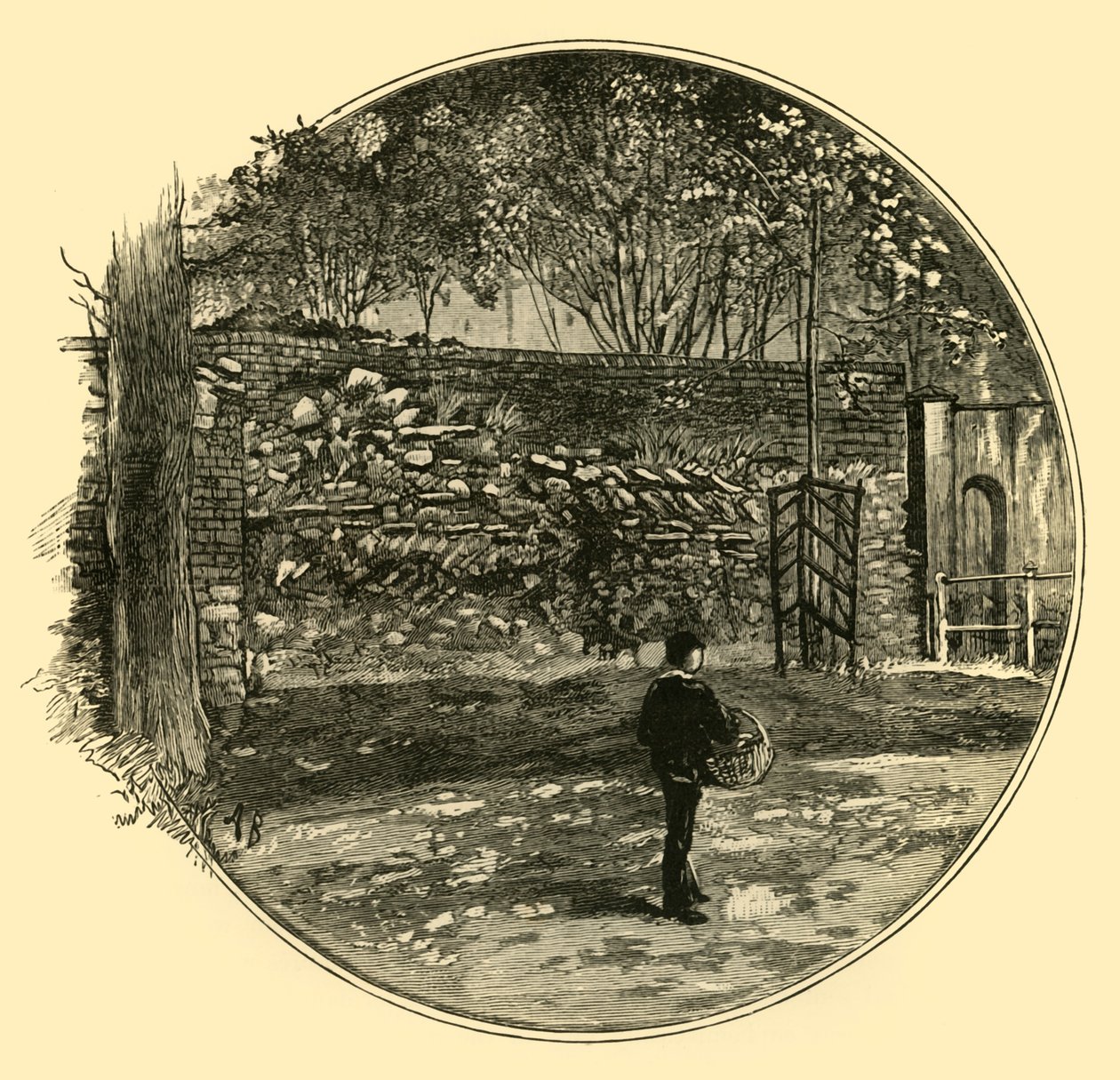 Den romerske muren i Dorchester, 1898. av Unbekannt