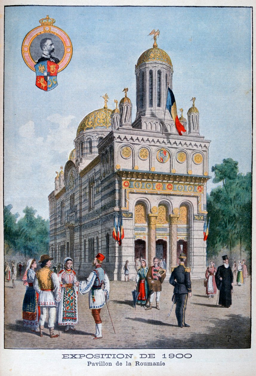 Den rumenske paviljongen på verdensutstillingen i 1900, Paris, 1900 av Unbekannt