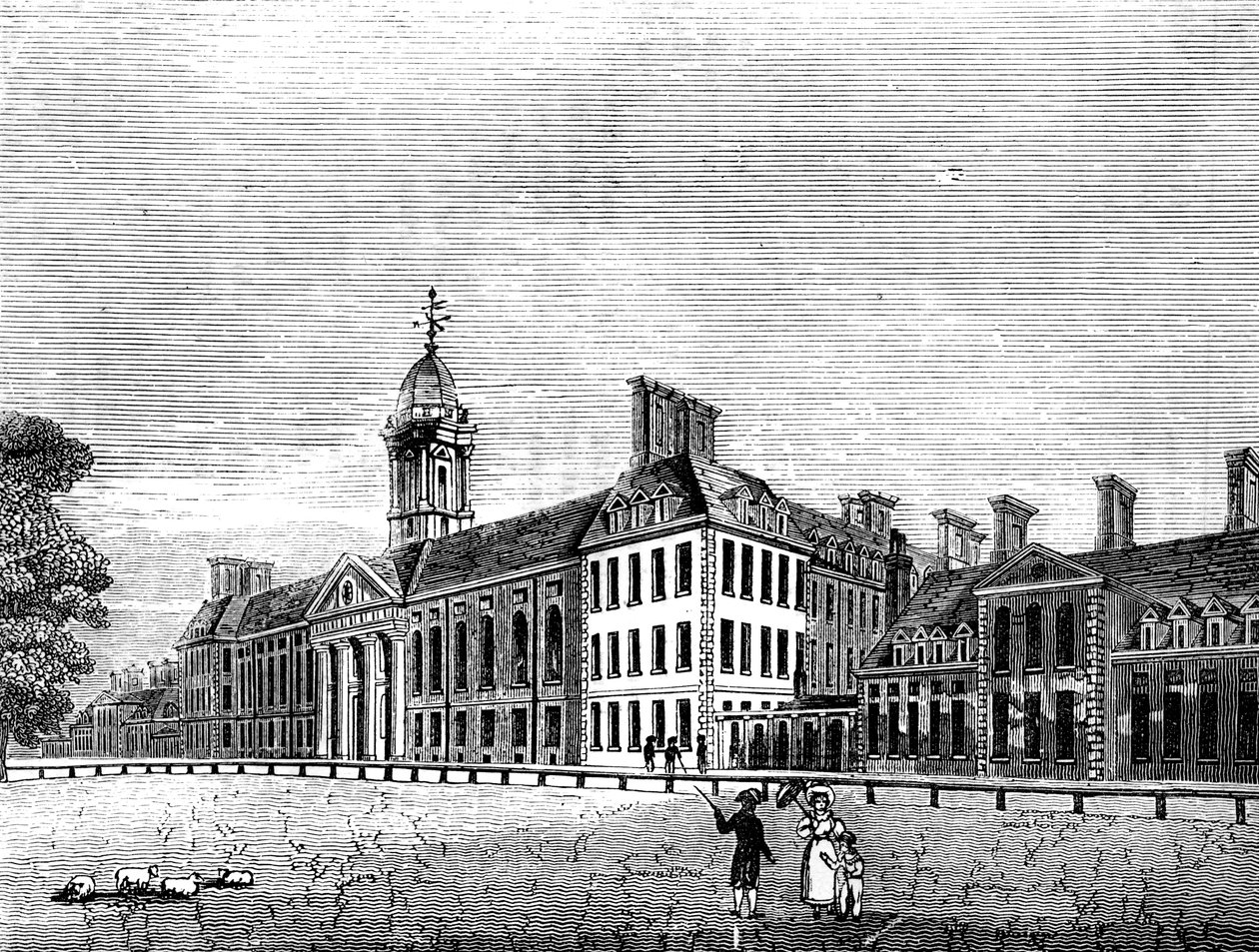 The Royal Hospital, Chelsea, London, 1800-tallet av Unbekannt