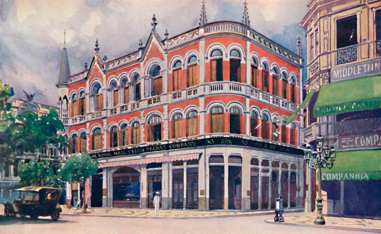 Royal Mail Steam Packet Companys kontorer, Avenida Rio Branco., 1914 av Unbekannt