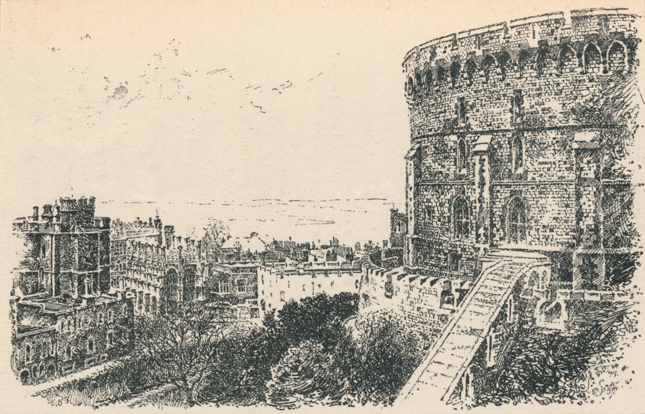 The Royal Tower fra King of Scotlands Lodging., 1895 av Unbekannt