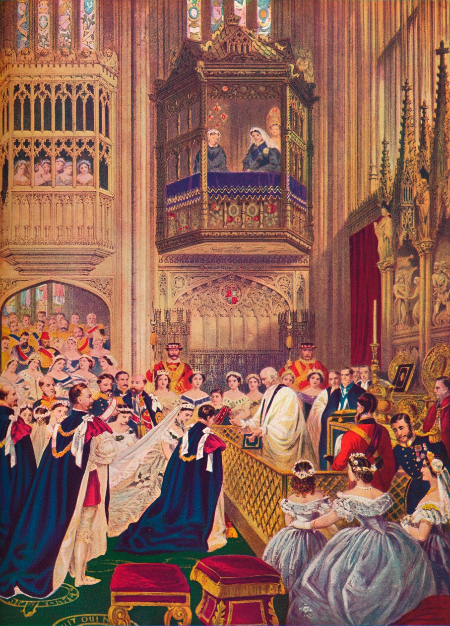 The Royal Wedding, St Georges Chapel, Windsor, 10. mars 1863 1910 av Unbekannt