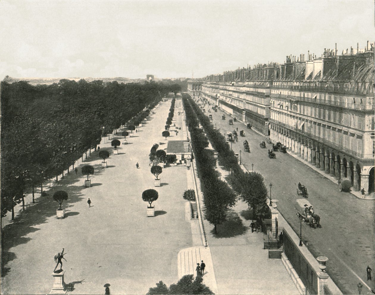 Rue de Rivoli, Paris, Frankrike, 1895. av Unbekannt