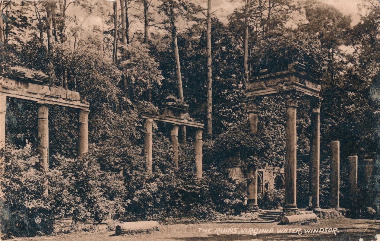 The Ruins, Virginia Water, Windsor, c1917 av Unbekannt