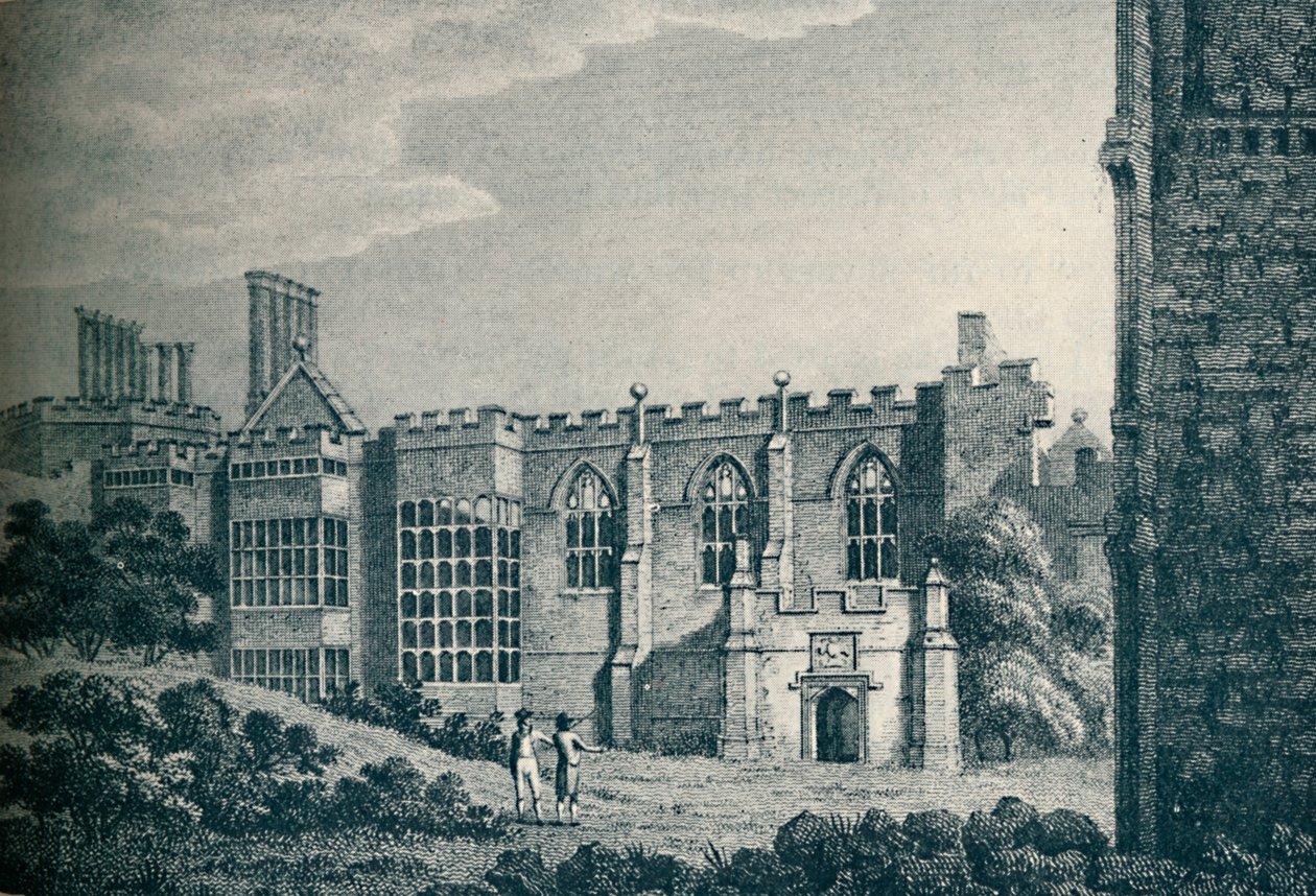 The Ruins of Cowdray House, nær Midhurst, Sussex, 1907 av Unbekannt