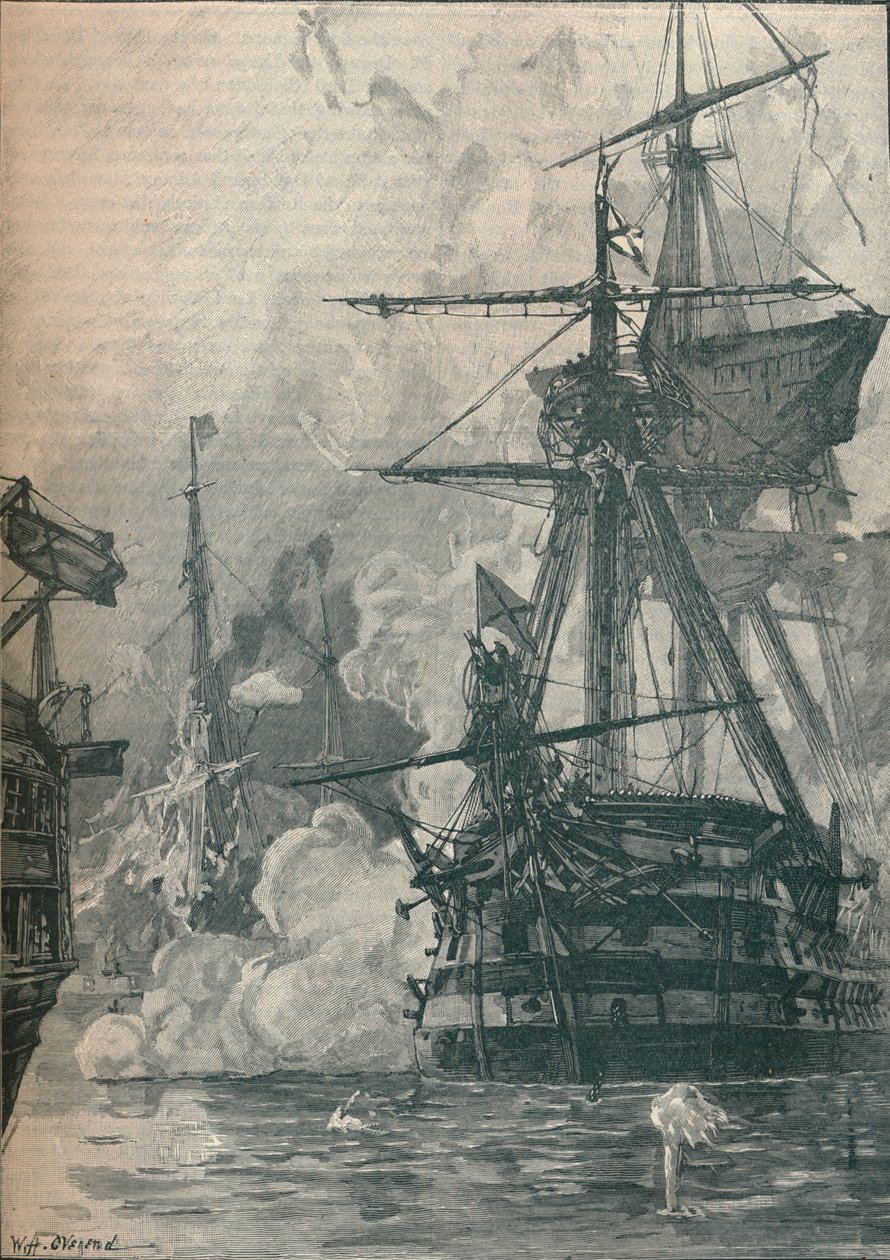 Det russiske angrepet på Sinop, Tyrkia, 1853 1906 av Unbekannt