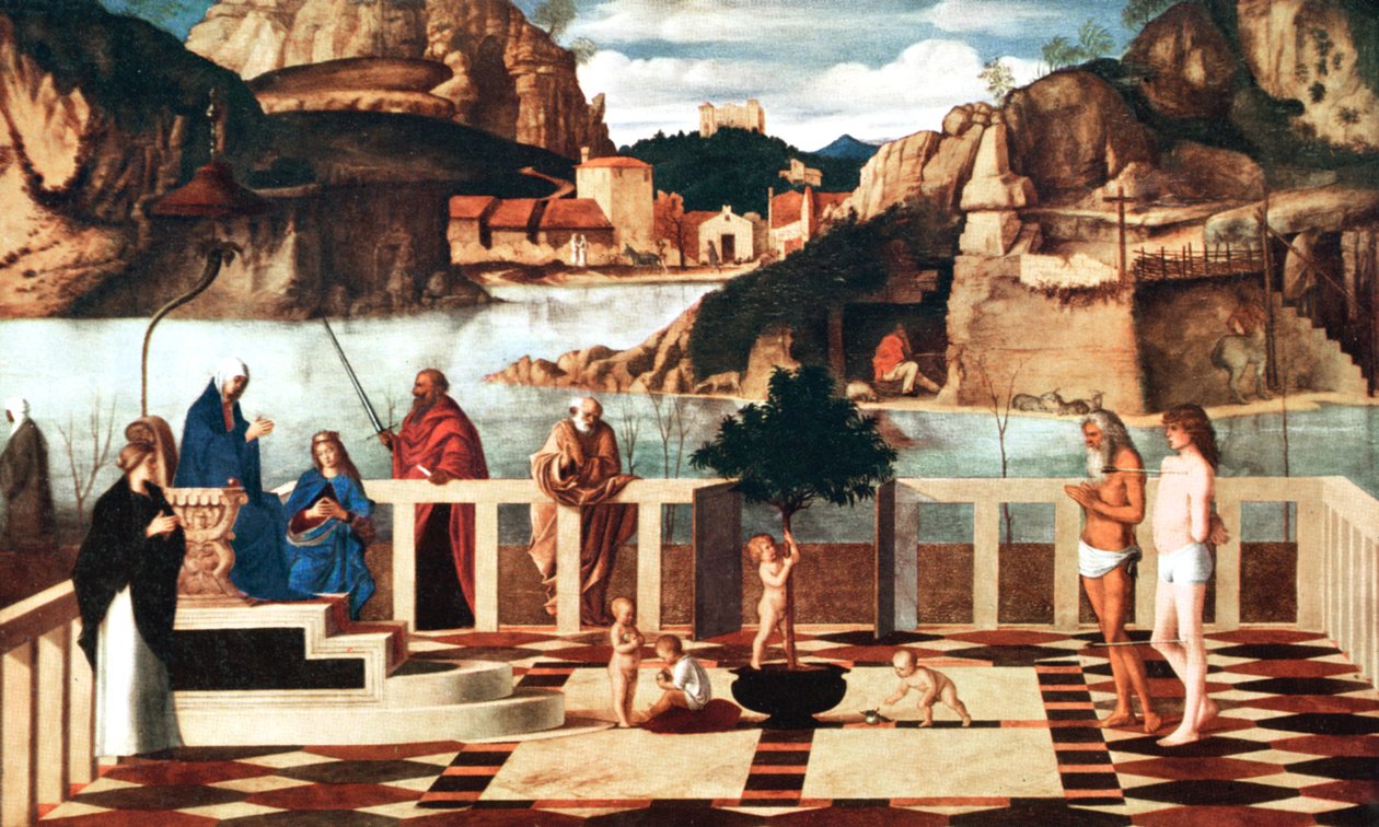 Den hellige allegori, 1490-1500, 1925 av Unbekannt
