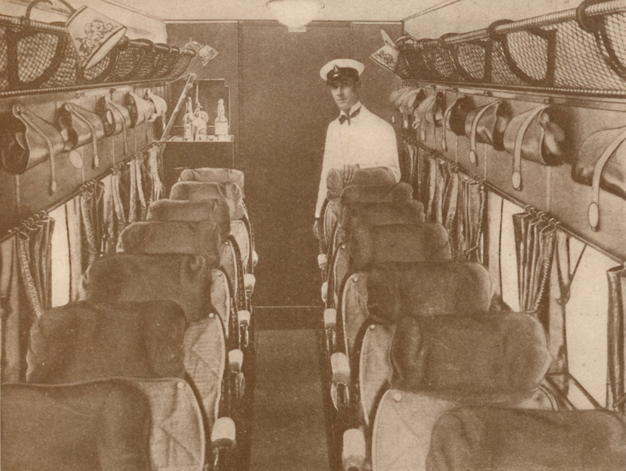 Salongen til et London-Paris-fly, 1927 av Unbekannt