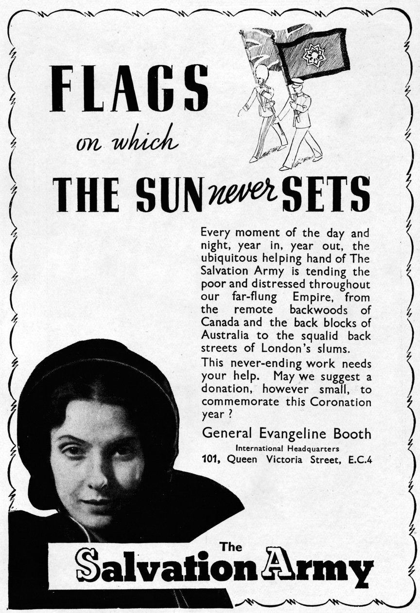 Frelsesarmeen - Flagg som solen aldri går ned på, 1937 av Unbekannt
