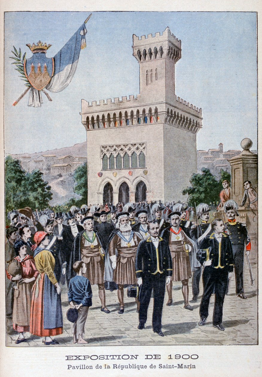 San Marino-paviljongen på verdensutstillingen i 1900, Paris, 1900 av Unbekannt