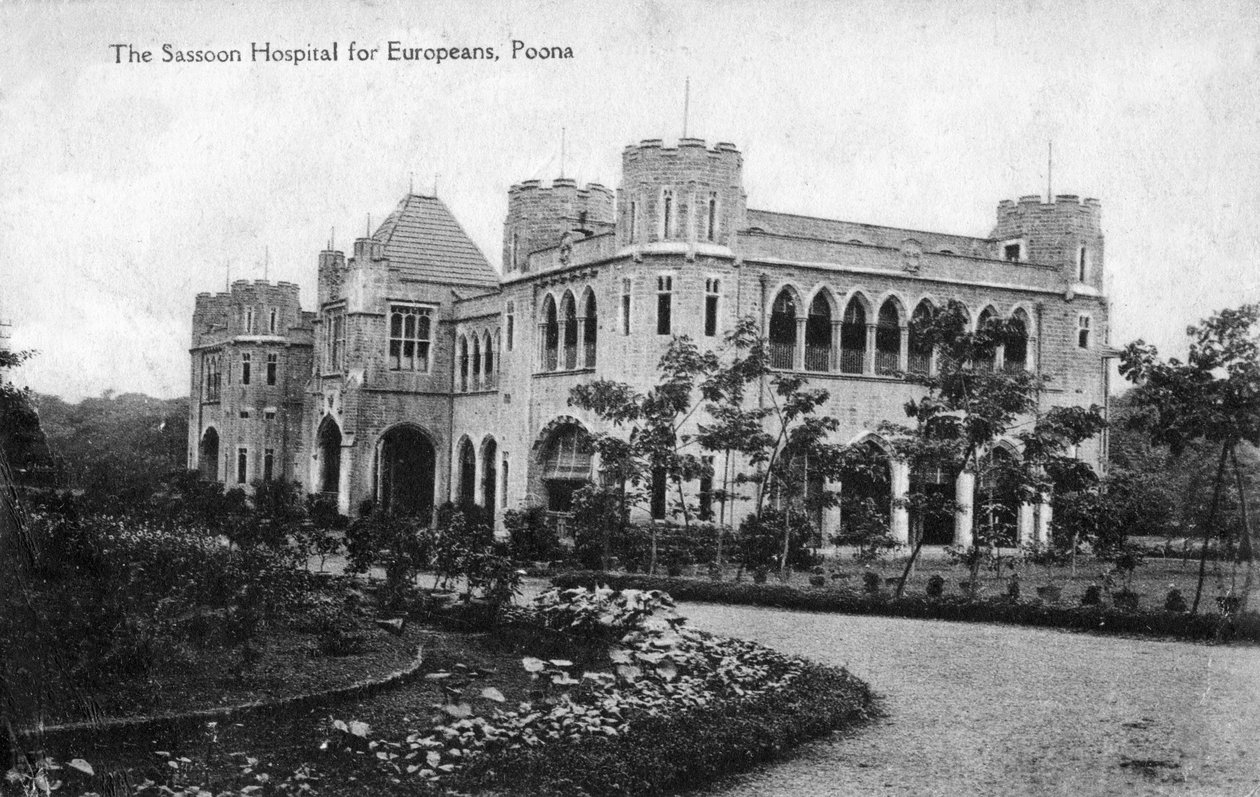 Sassoon Hospital for Europeans, Pune Poona, India, tidlig på 1900-tallet av Unbekannt