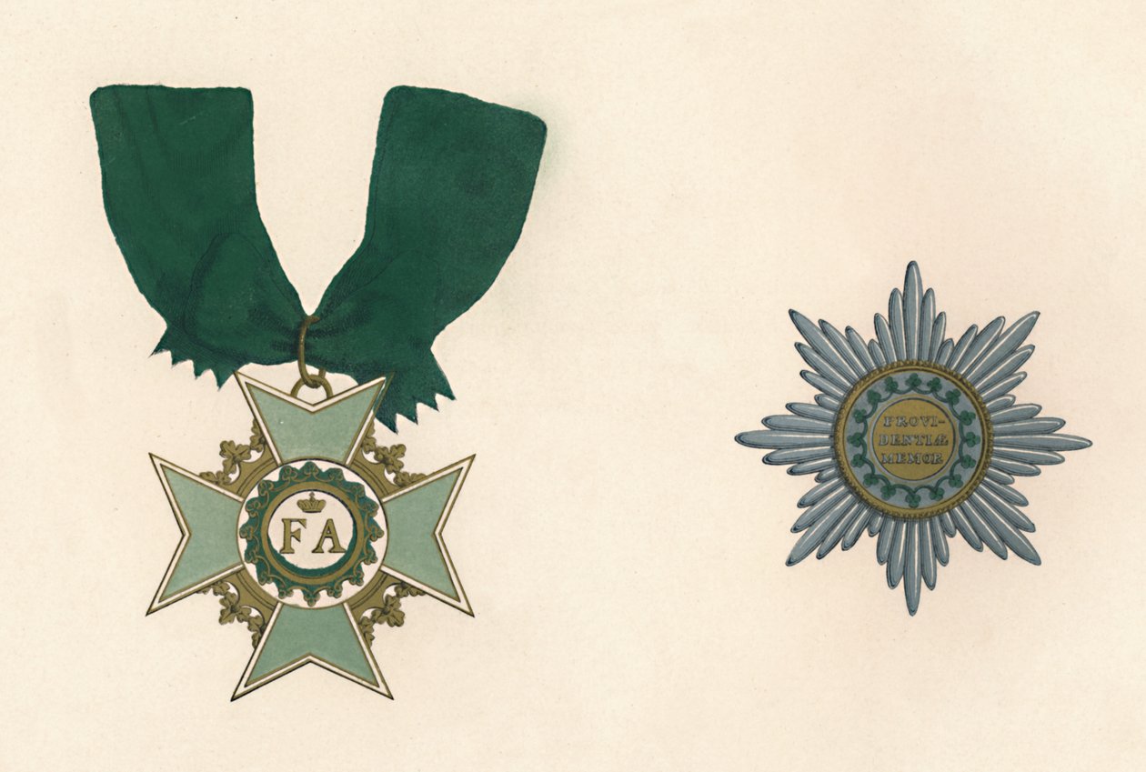 Den saksiske kroneorden, 1800-tallet av Unbekannt