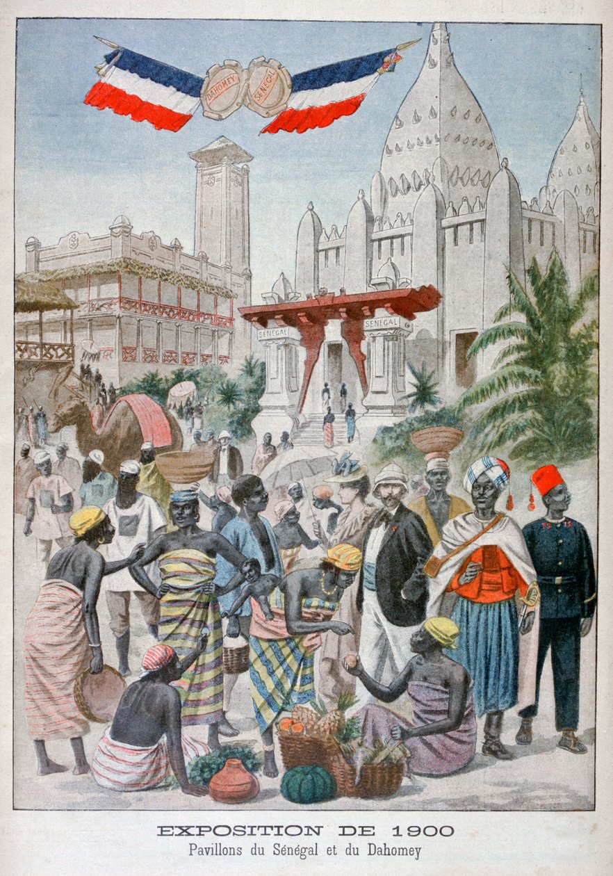 Sengalise-paviljongen på verdensutstillingen i 1900, Paris, 1900 av Unbekannt