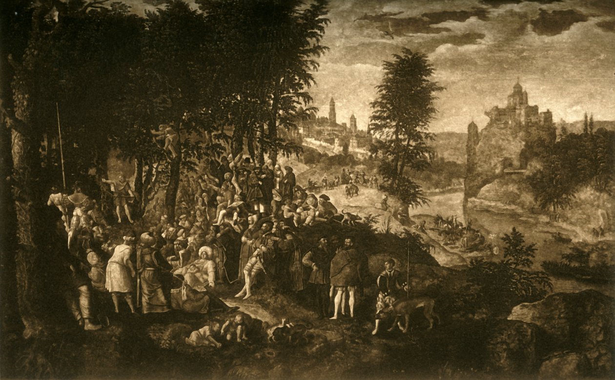 The Preken of St. John the Baptist, c1550, 1903. av Unbekannt