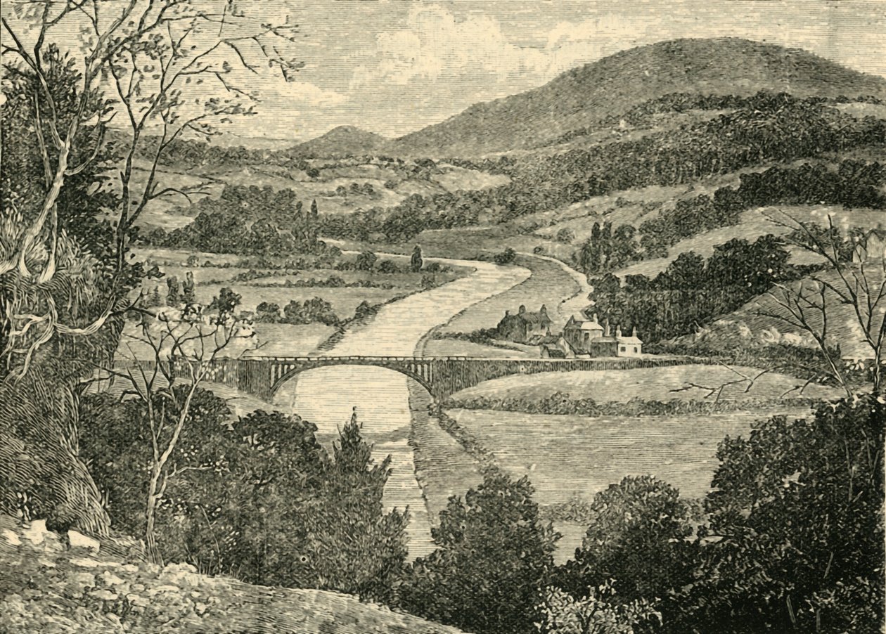 The Severn, fra Benthall Edge, 1898. av Unbekannt